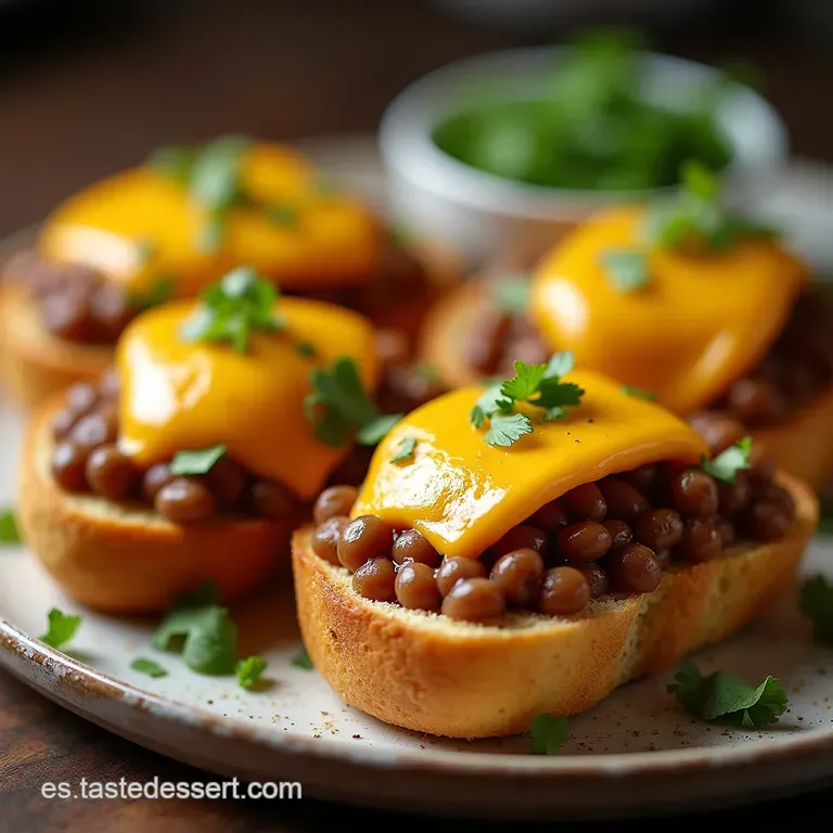 Molletes Cl&aacute;sicos a la Mexicana Pan Tostado Frijoles Refritos y Queso Fundido Para Despertar el Paladar