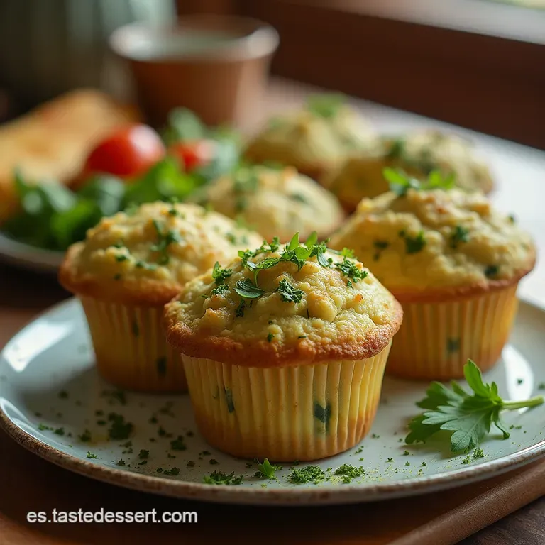 Muffins Keto Verde Esmeralda El Desayuno Salado Esponjoso Y Bajo En Carbohidratos presentation