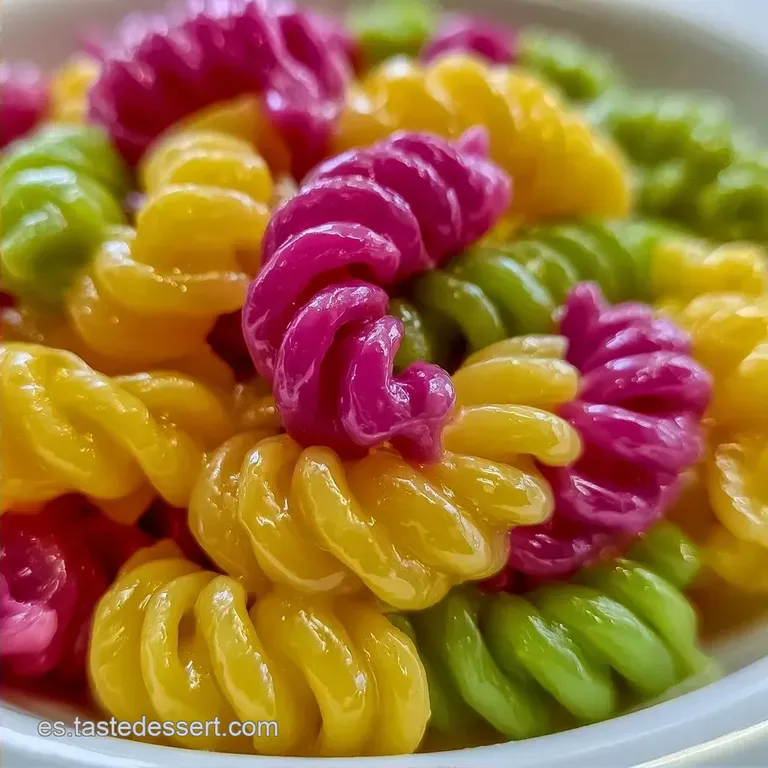 Pasta Arco&iacute;ris para Ni&ntilde;os con Pigmentos Naturales