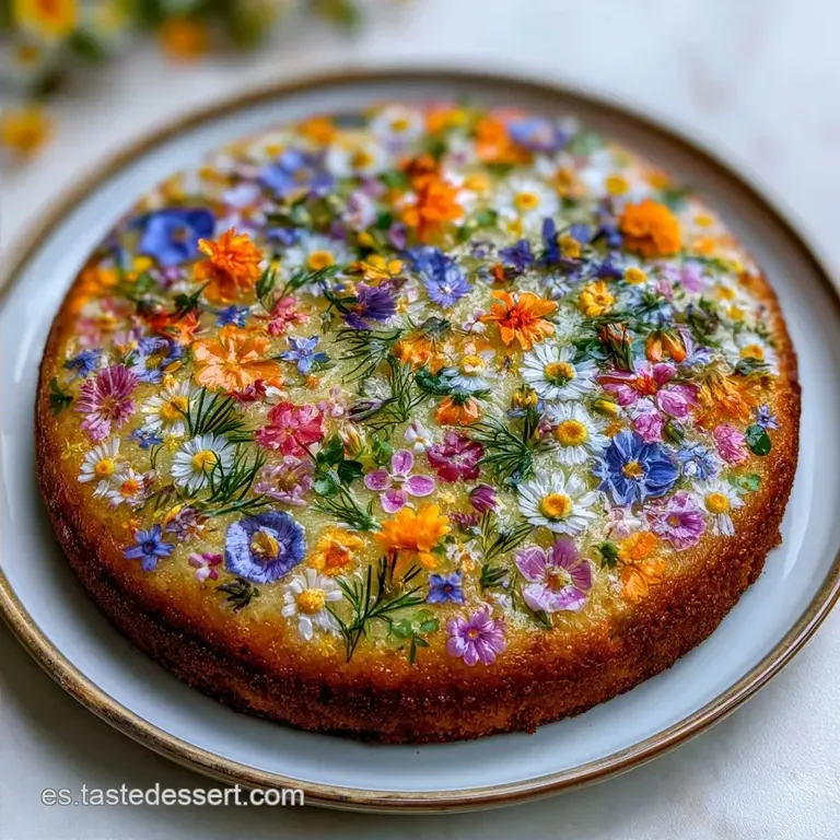 Pastel con Flores Comestibles: Dulce y Saludable