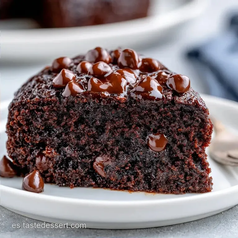 Pastel de Chocolate con Chispas: H&uacute;medo y Rico
