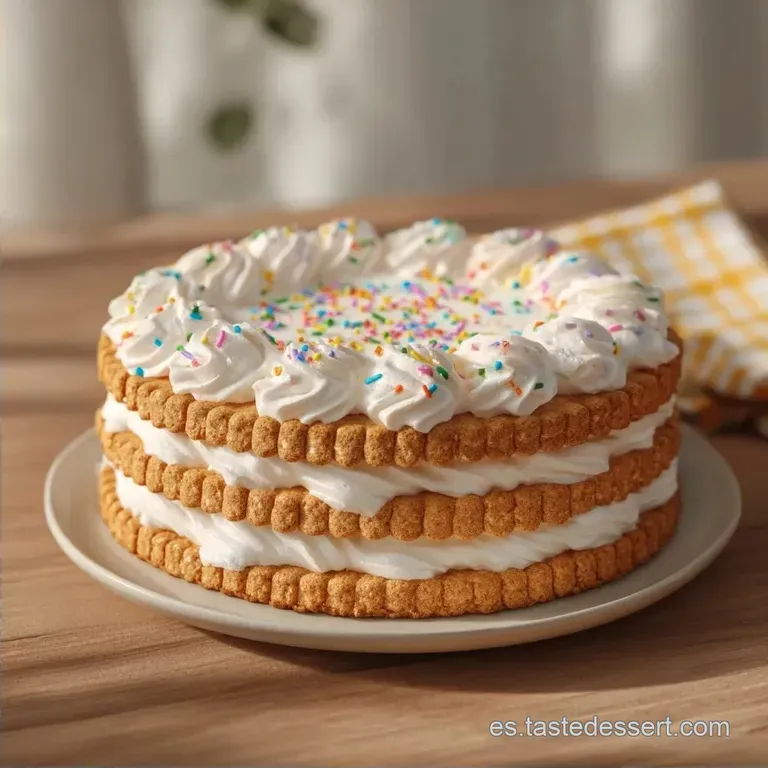 Pastel De Galletas Juvenil: Cremoso y Sin Horno