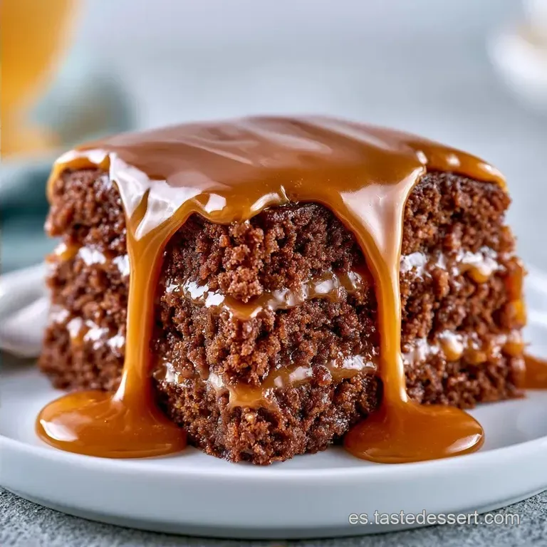 Pastel de Moca y Caramelo Salado: Bizcocho H&uacute;medo