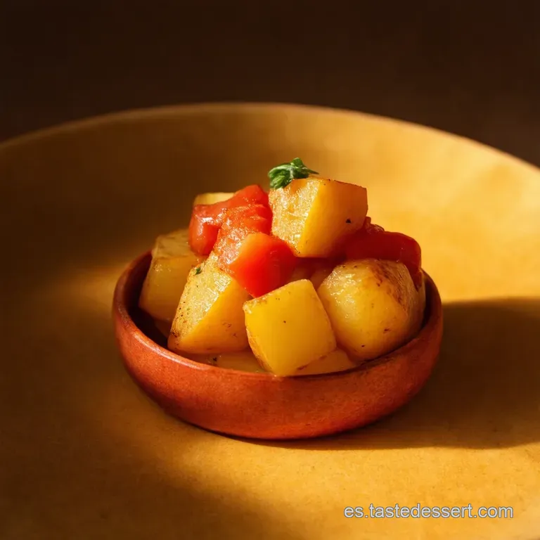 Patatas Bravas con Alioli de Ajo Asado