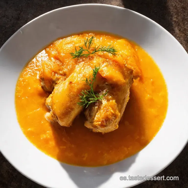 Pechuga de Pollo a la Naranja Agria con Sofrito