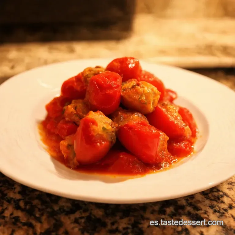 Pimientos Del Piquillo Rellenos a La Espa&ntilde;ola presentation