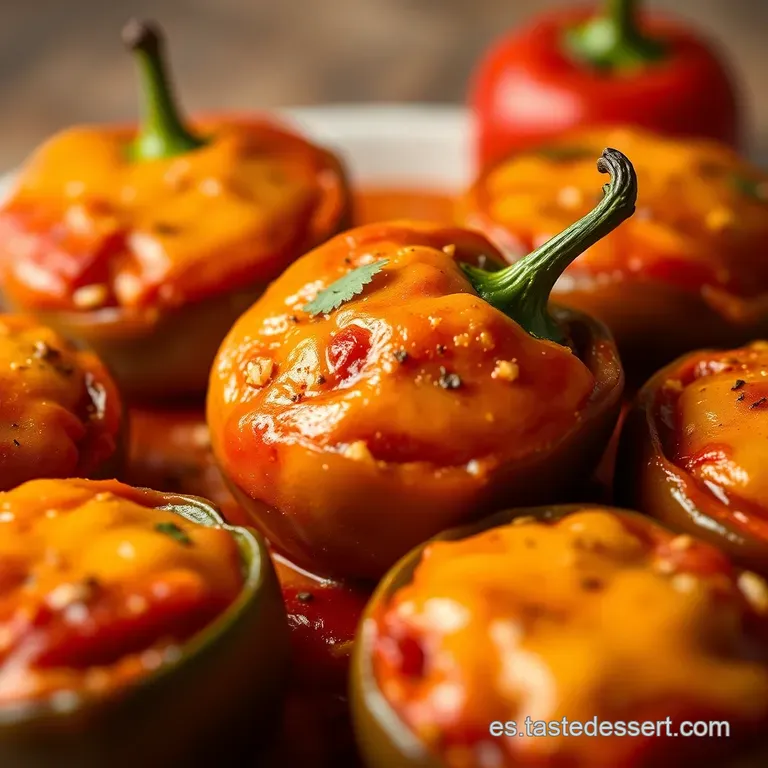 Pimientos Rellenos a La Espa&ntilde;ola: La Receta De La Abuela presentation