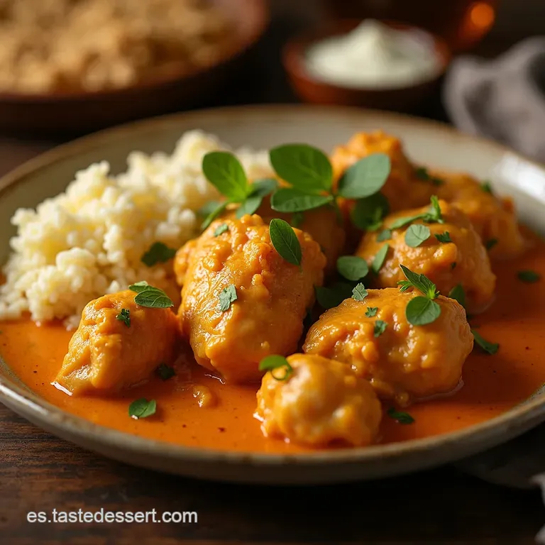 Pollo a La Mantequilla Casero Express presentation