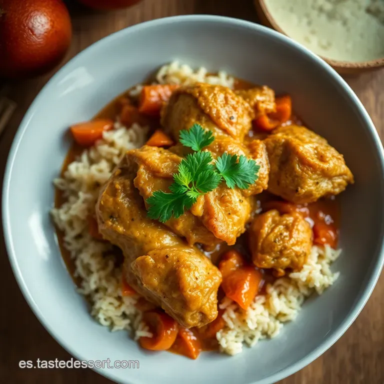 Pollo En Pepitoria De La Abuela presentation