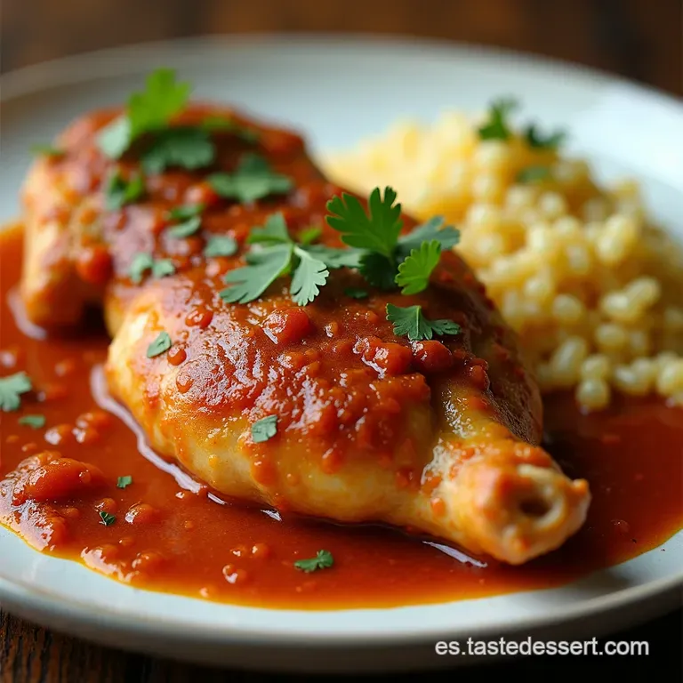 Pollo Encacahuatado Cremoso