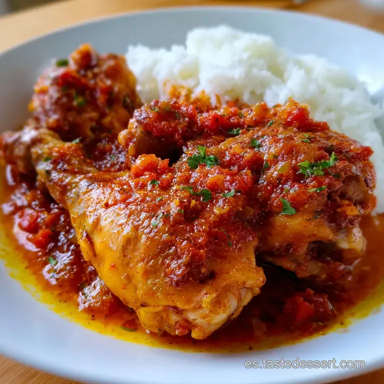 Recetas de comida: Pollo Guisado con Sofrito de la Abuela