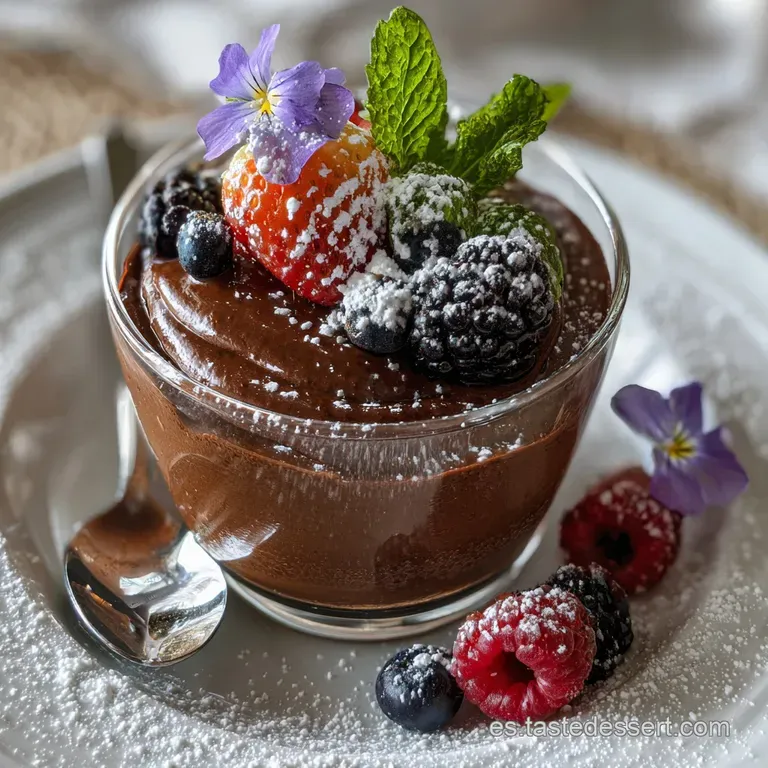 Postre de Chocolate Sedoso con Nestl&eacute;