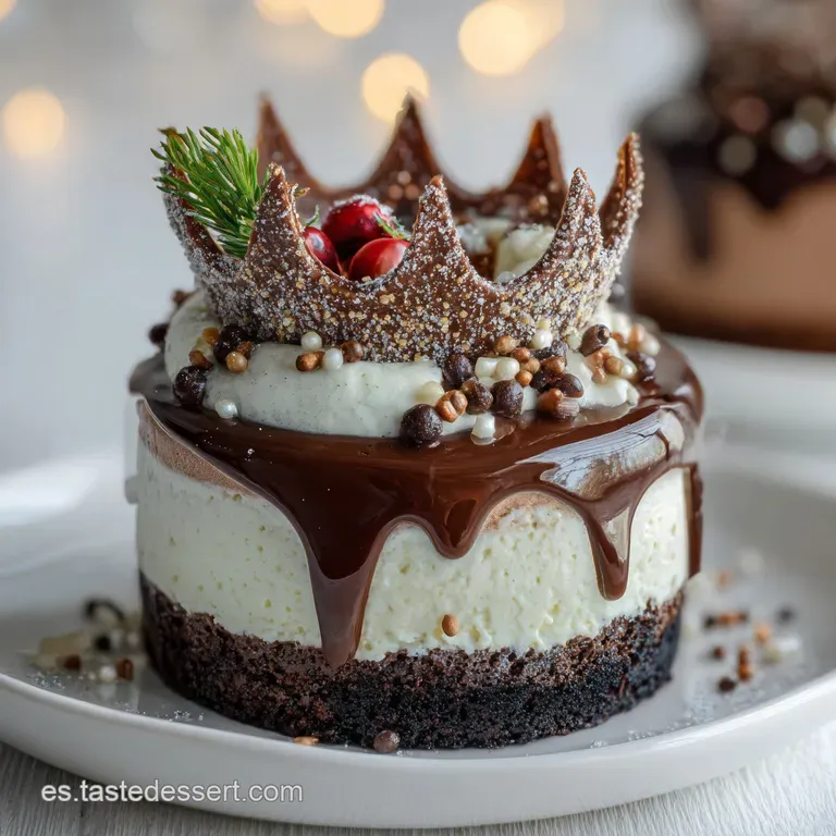 Postre de Navidad con Chocolate Sin Horno