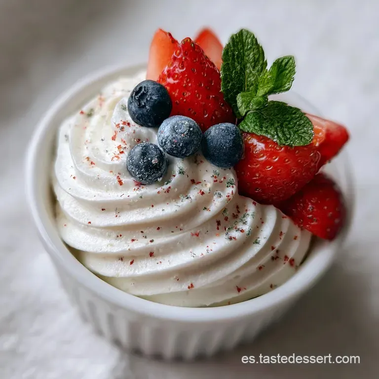 Elegant dessert plate: Layers of golden pastry, smooth white custard, and jewel-toned fruit glisten under a light glaze. A...