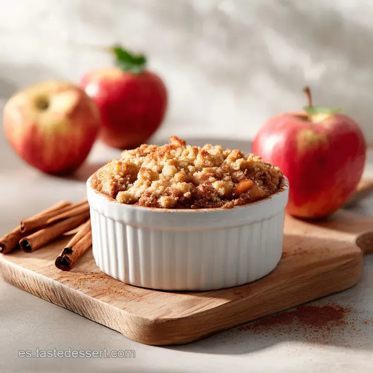 Postre de Manzana y Canela Crujiente