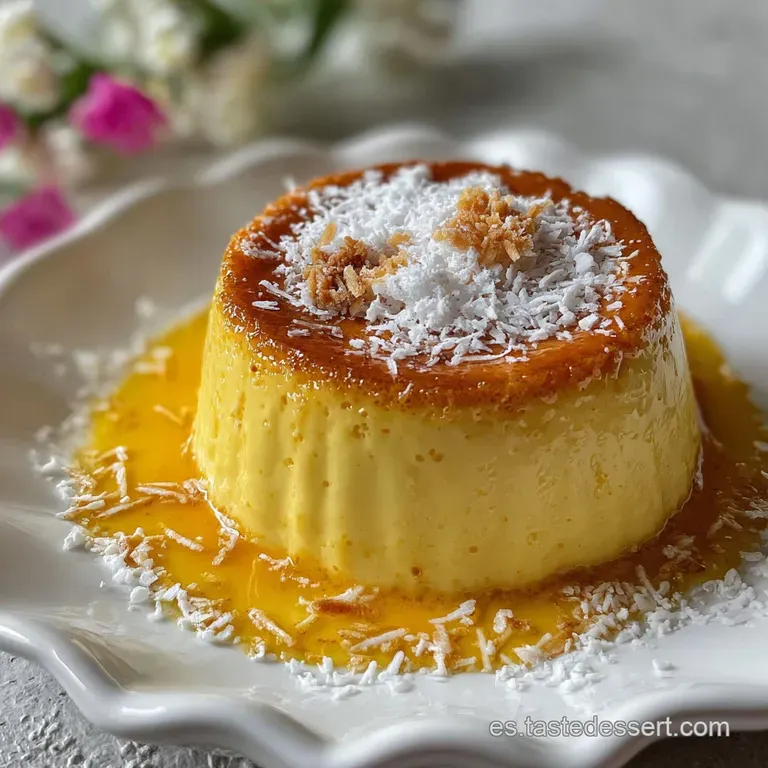 Elegant dessert plate featuring a stacked tower of golden Canarian treats, a scattering of powdered sugar, and a sprig of ...