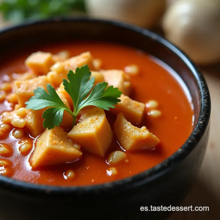 El Cl&aacute;sico Reconfortante Pozole Rojo de Pollo con Ma&iacute;z Cacahuazintle