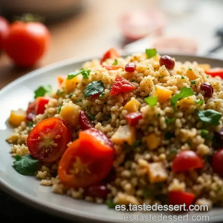 Quinoa a La Jardinera presentation