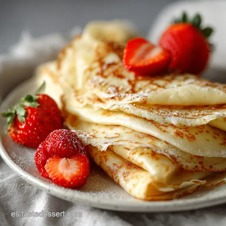 Receta de Crepes F&aacute;cil: Masa Sedosa y Flexible