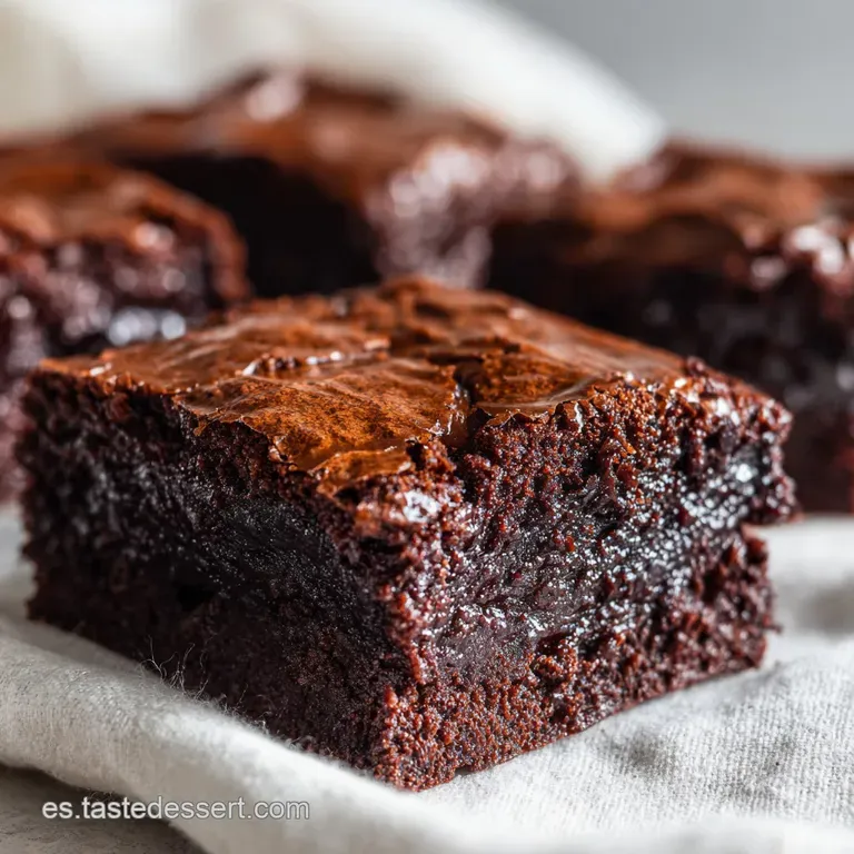Brownies Caseros Saludables: Centro Denso