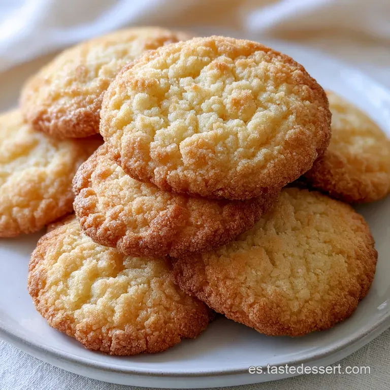 Galletas circulares dispuestas en un plato blanco, resaltando su superficie mate y textura suave y arenosa.