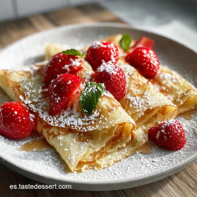 Crepes: Masa de Seda Lista en 30 Minutos