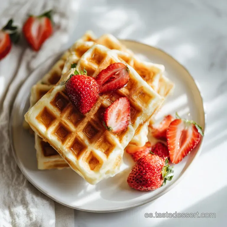 Receta Gofres F&aacute;cil: Crujientes y Esponjosos