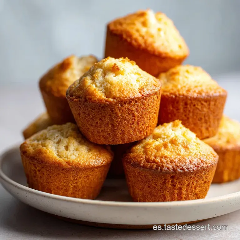 Perfectly risen muffins in striped paper liners, presented in a vintage wire basket, inviting and warm.