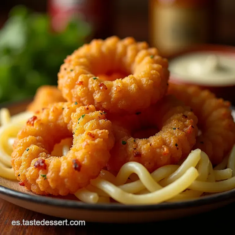 Repollo Frito a La Gaditana Con Salchicha De Gambas presentation