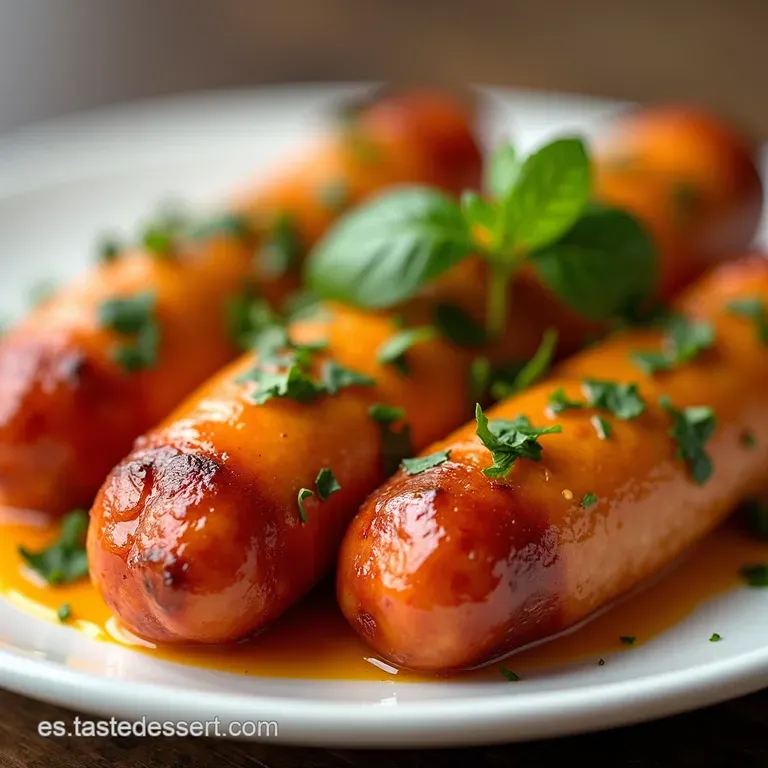 Salchichas Botaneras Express Receta de Loren Acelerada