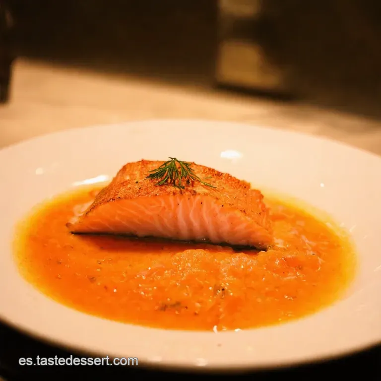 Salm&oacute;n Crujiente Y Jugoso En Freidora De Aire presentation