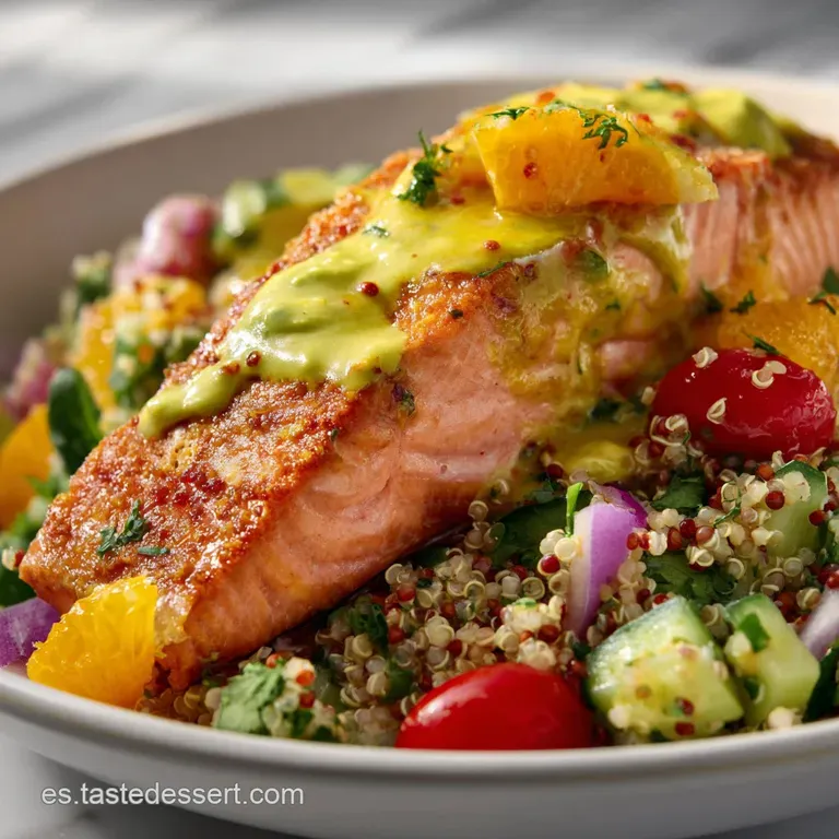 Comida Sana: Taz&oacute;n De Salm&oacute;n Mediterr&aacute;neo Chef presentation