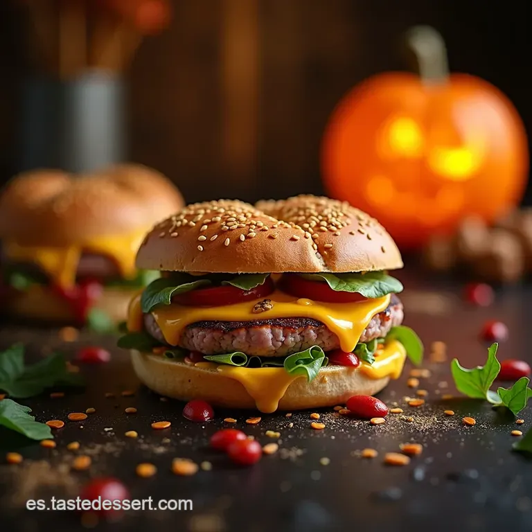 Los Misterios Sangrientos S&aacute;ndwiches De Pavo Y Queso Con Cruz Roja presentation