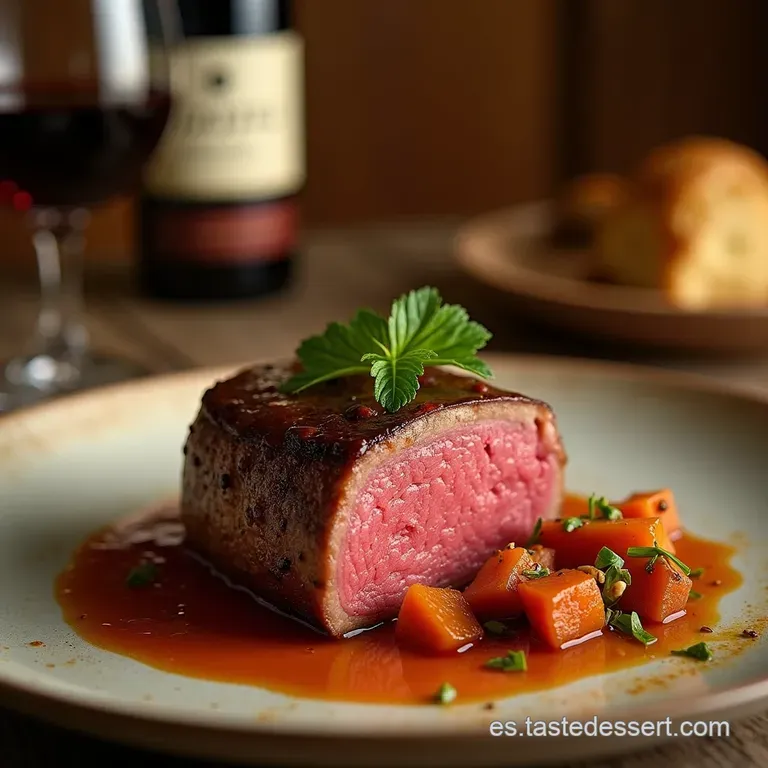 Solomillo De Ternera Al Vino De Pasas Elegancia Y Sabor Con Salsa Pedro Xim&eacute;nez presentation