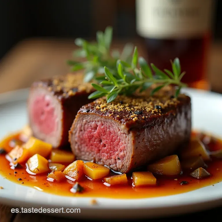 Solomillo de Ternera al Vino de Pasas Elegancia y Sabor con Salsa Pedro Xim&eacute;nez