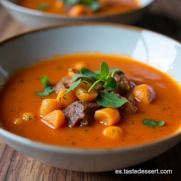 Sopa de Res Guisada A la Yasmin El Sabor de Casa