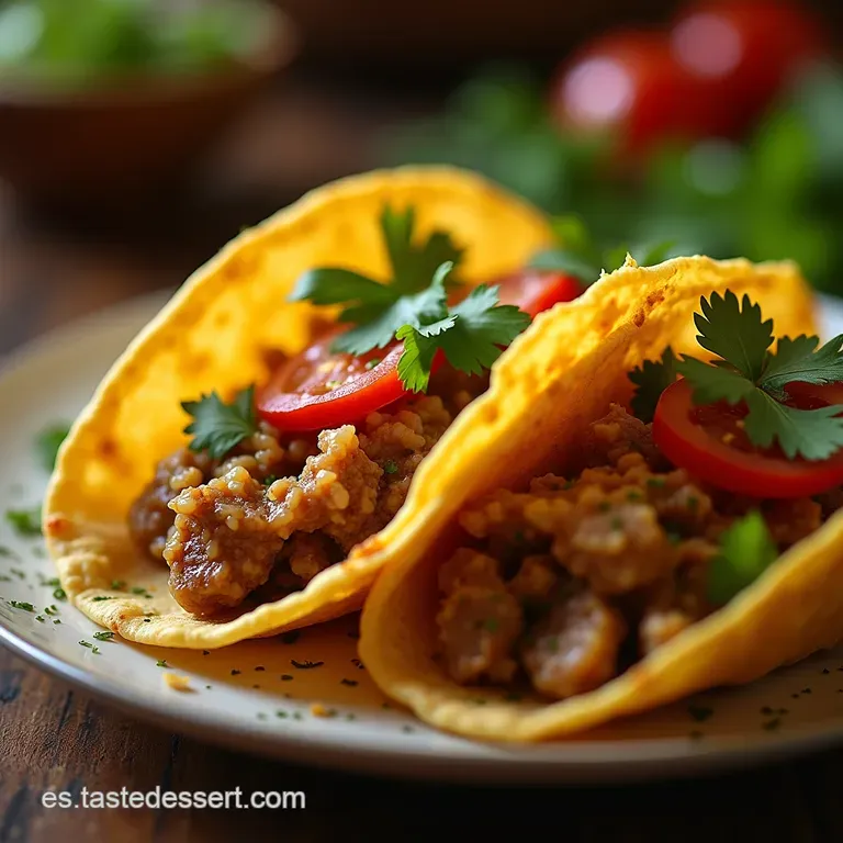 Tacos De Alambre De Soya Con Toque Ahumado Sabor De Taquer&iacute;a Hecho En Casa presentation