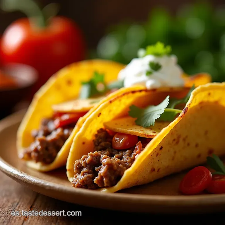 Tacos Dorados De Carne Molida Estilo Oscar presentation