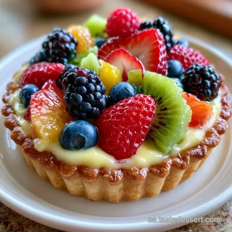 Tarta de Frutas Naturales con Crema Pastelera