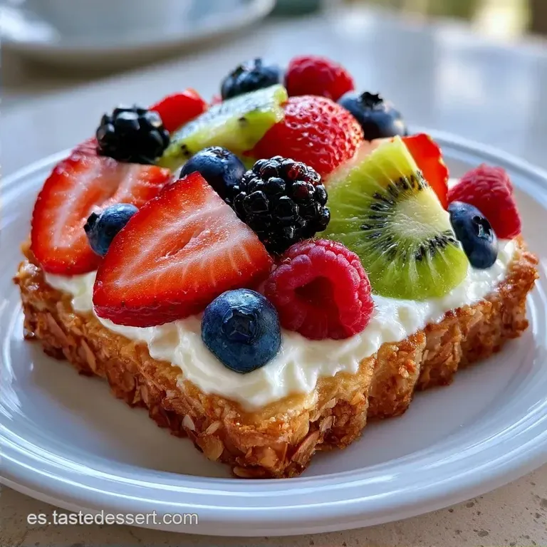 Tarta de Frutas Saludable: Base Crujiente