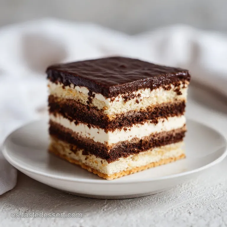 Tarta de Galletas y Chocolate: Textura Sedosa