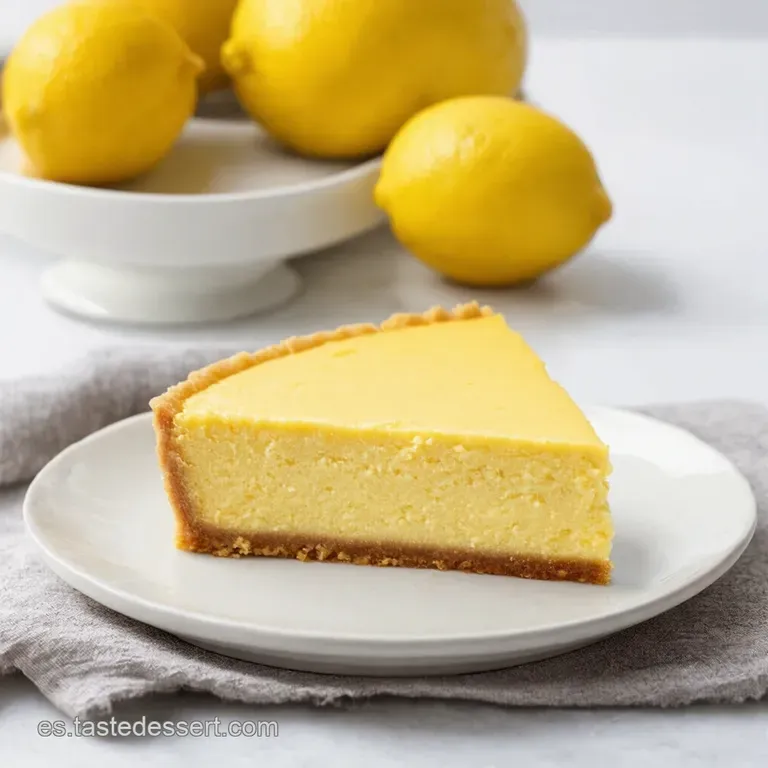 Tarta de Lim&oacute;n Cremosa Un Cl&aacute;sico con un Toque Especial