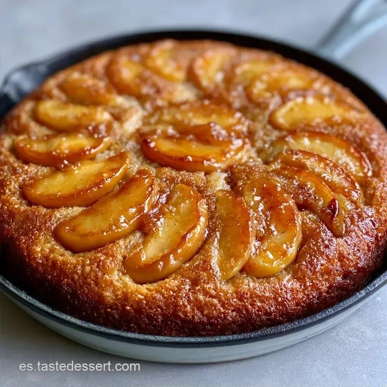 Tarta De Manzana En Sartén: Base Caramelizada