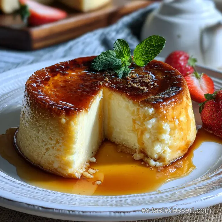 Tarta de Queso Cremosa con Centro Fundente
