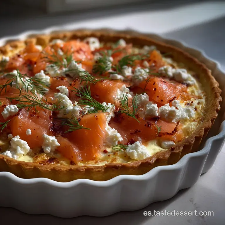 Tarta Salm&oacute;n Ahumado Queso Cabra Receta Tarta Salm Infalible presentation