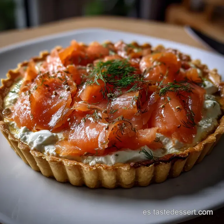 Tarta Salm&oacute;n Ahumado Queso Cabra Receta Tarta Salm Infalible