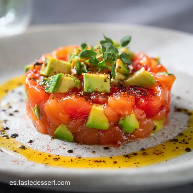 Tartar de Salm&oacute;n y Aguacate