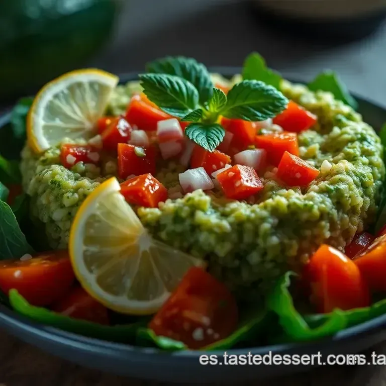 Tartar Vegano de Aguacate: Un Bocado Fresco y Mediterr&aacute;neo