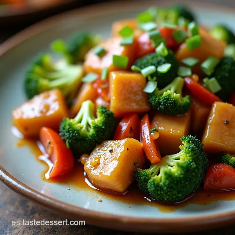 Ternera con Br&oacute;coli al Estilo Chino Directo del Fog&oacute;n al Plato