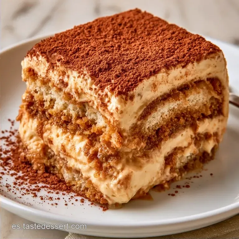 Tiramisú Italiano Auténtico con Mascarpone